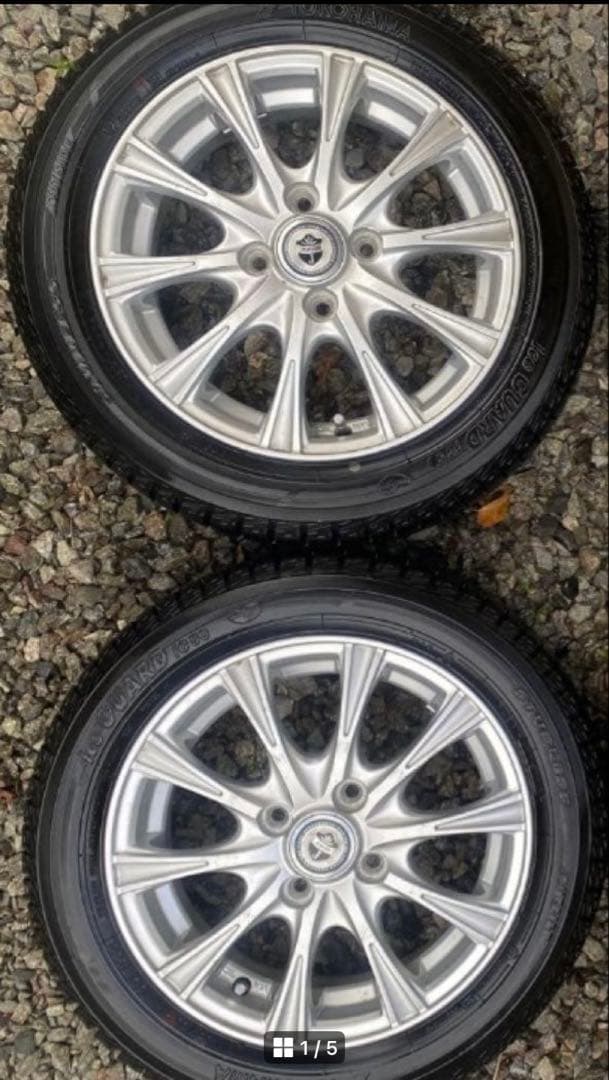 ②14インチYOKOHAMAアイスガードスタッドレスタイヤ２本　①と②があります