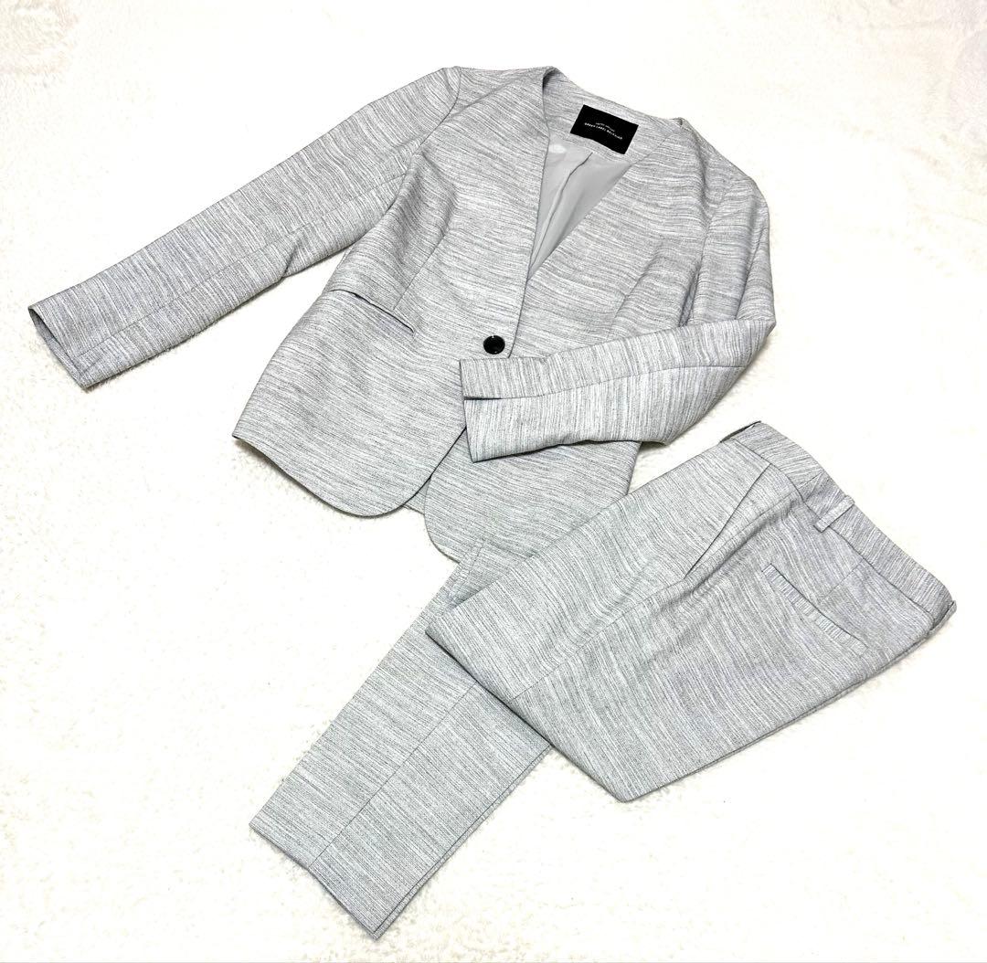 GREEN LABEL RELAXING パンツスーツ上下 グレー