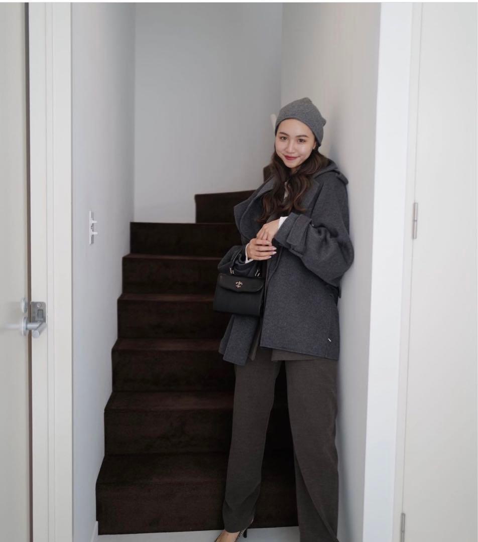 RANDEBOO ハーフトレンチウールコート　ランデブー