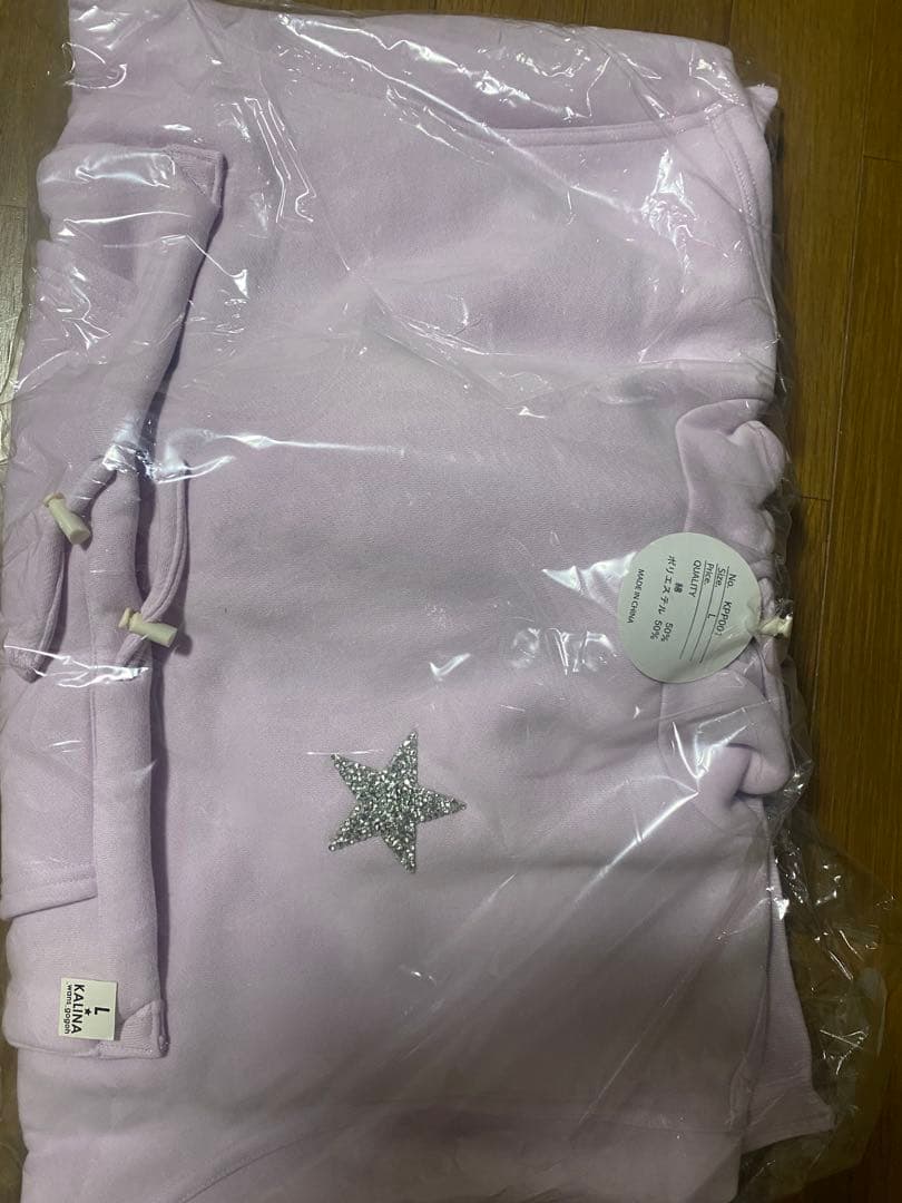 カンガルーパーカーLサイズ紫　新品タグ付き　kalina カリーナ