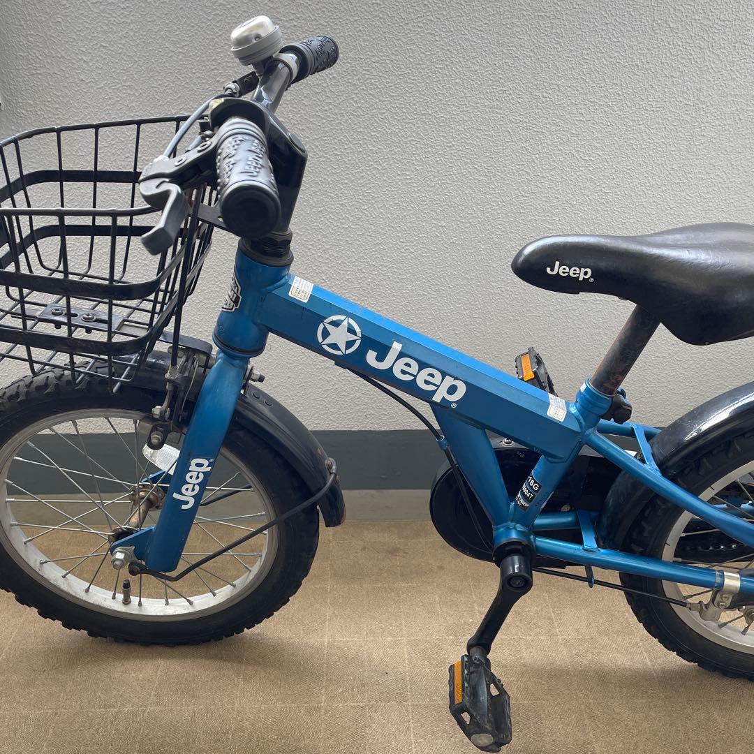 【中古】Jeep 16インチ　子供用自転車 青色