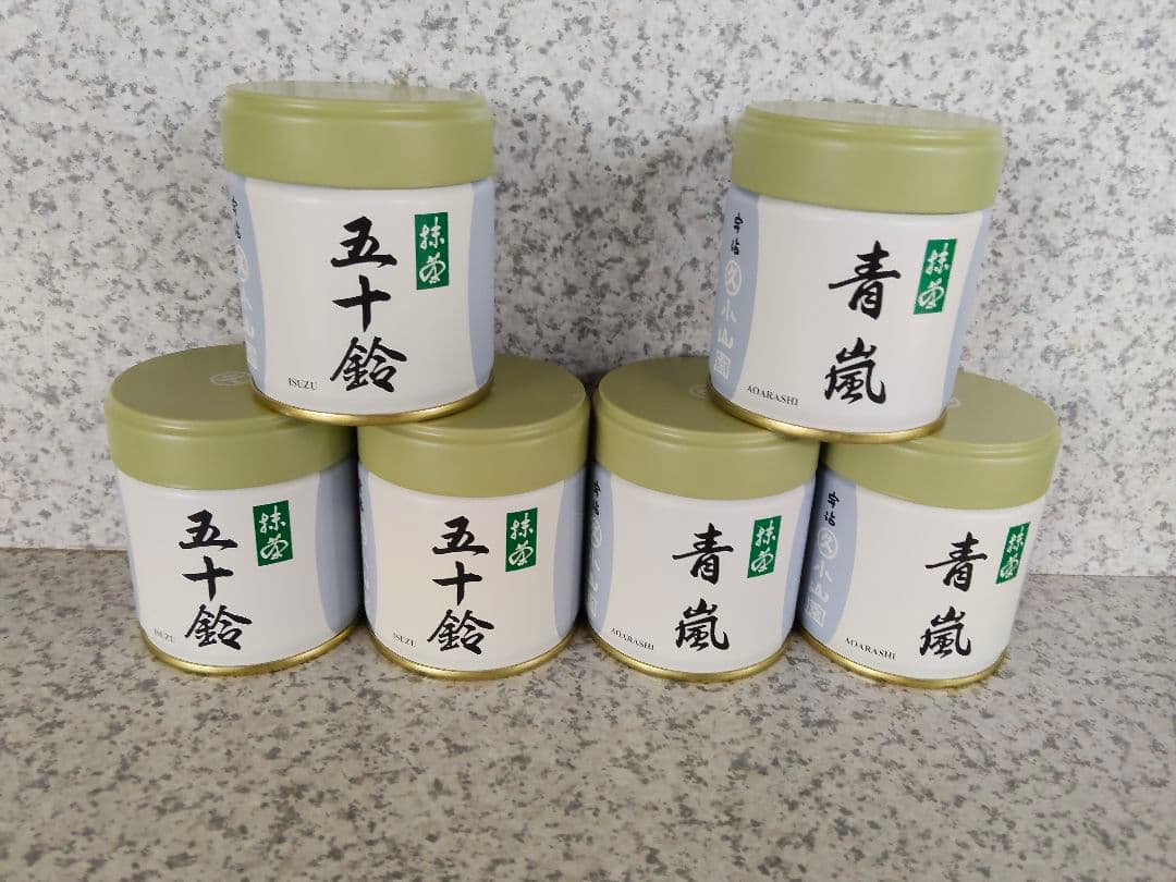 宇治 丸久小山園 抹茶 五十鈴 青嵐【40g缶6缶セット】賞味期限2026年8月