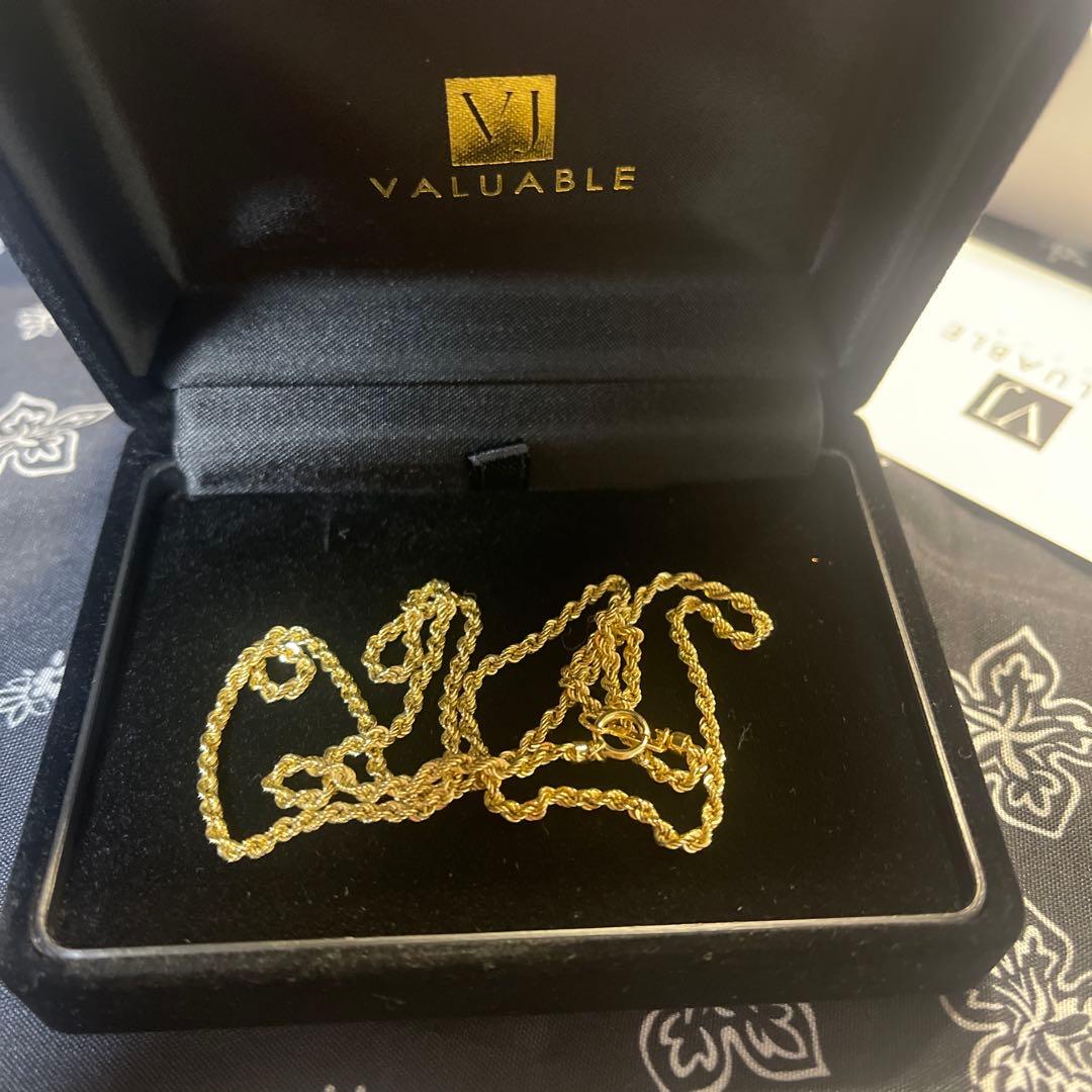 18金ネックレス 中空