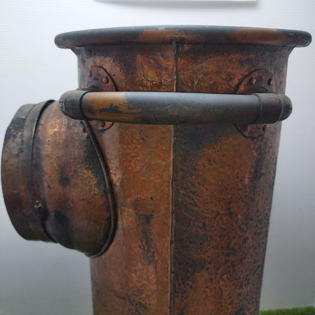 無骨 傘立て 銅製 アンティーク品