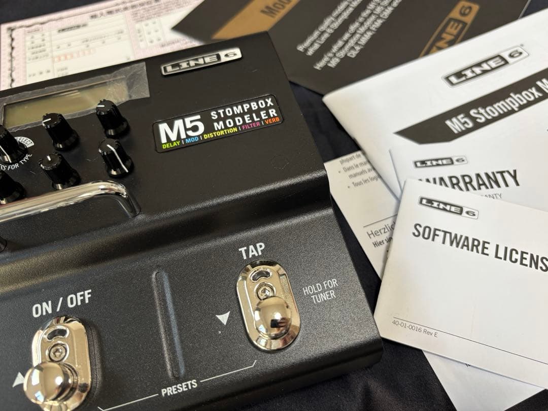 LINE6 M5 Stompbox Modeler 外箱付（アダプター欠品）