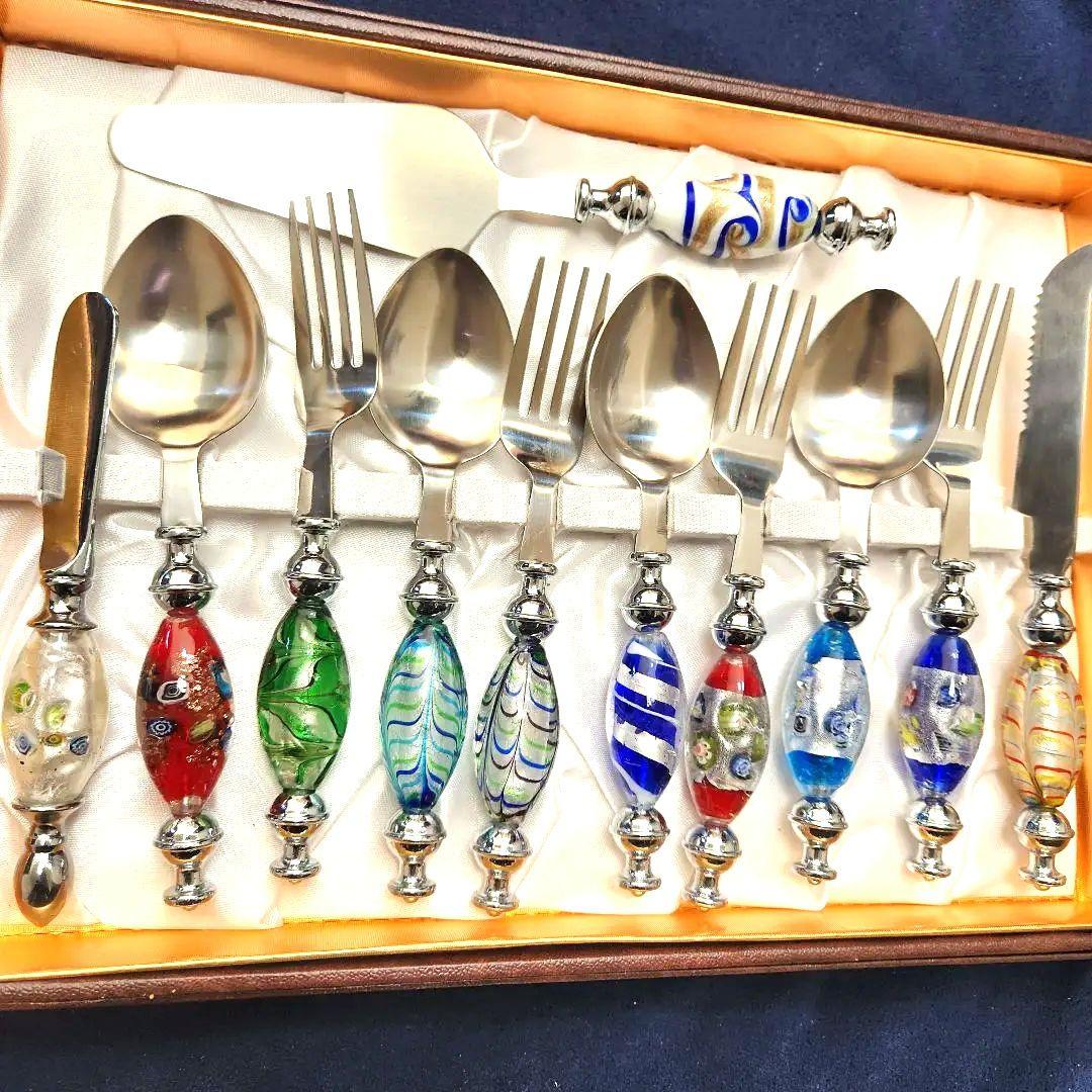 １１本セット　新品　クリスマス　キラキラ　ぷっくり イタリアベネチアンガラス調