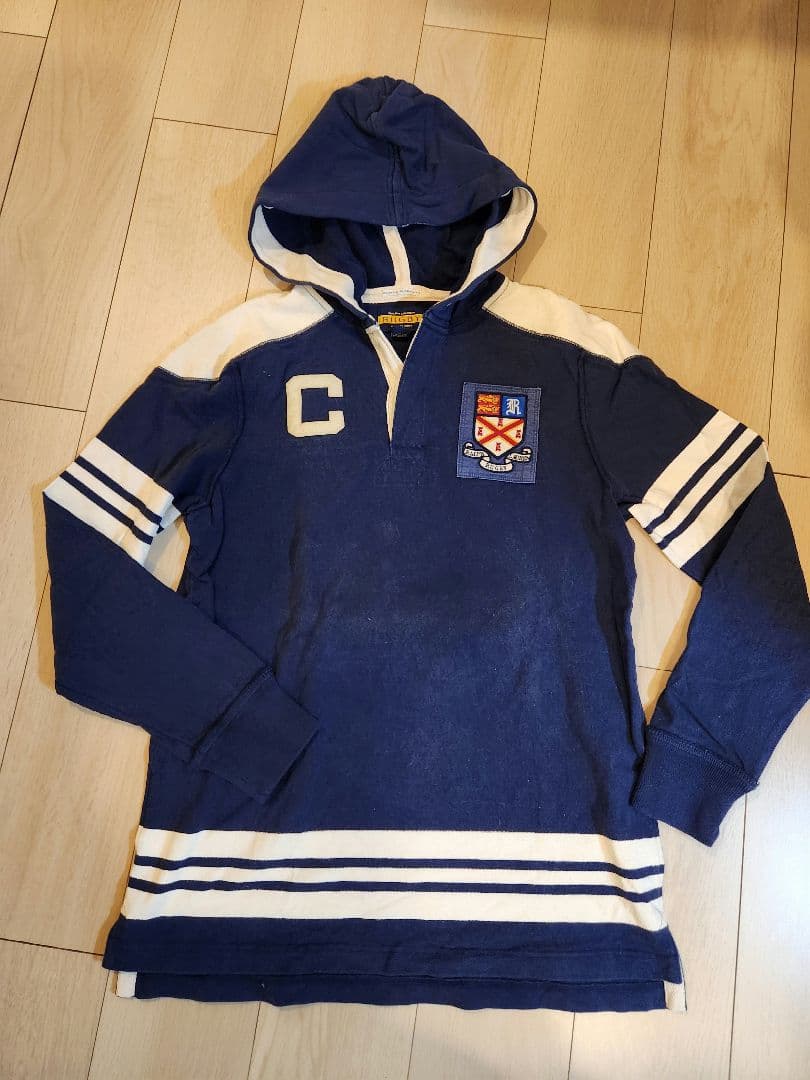 新品 RALPH LAUREN Rugby ラガーフードトレーナーM