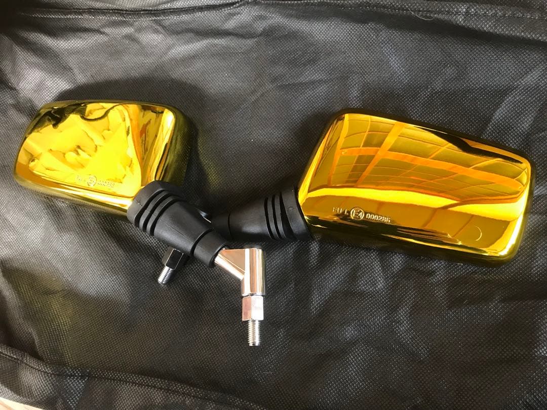 ナポレオンミラー 左右 バイク アルフィン 三段シート 軽スロ 旭風防 旗棒