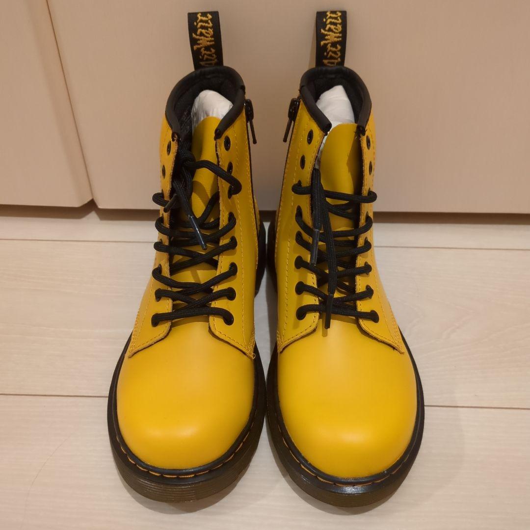 ドクターマーチンブーツ　UK2 21cm 黄色　新品
