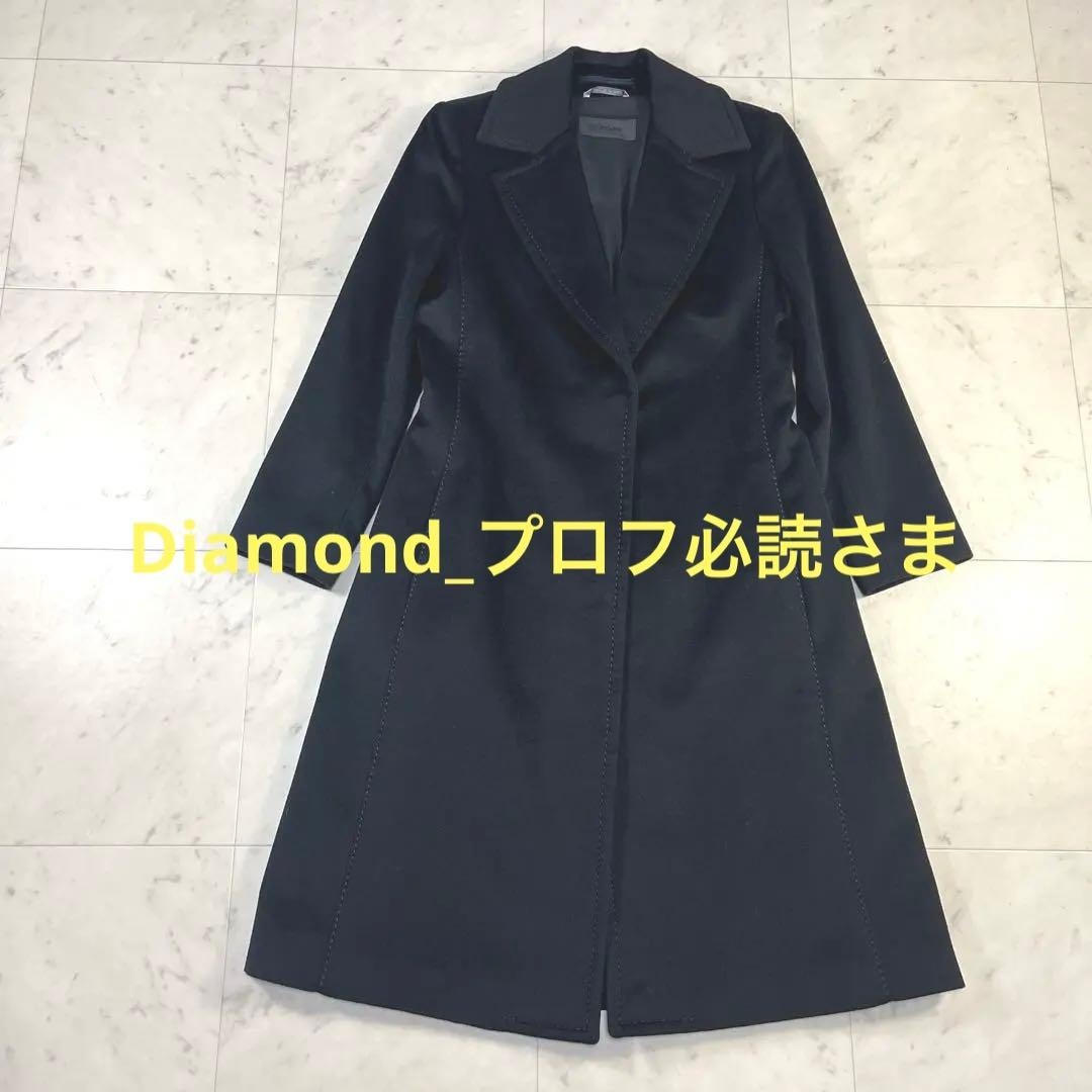 美品♪マックスマーラSPORTMAX イタリア製 ウール ロングコート ブラック