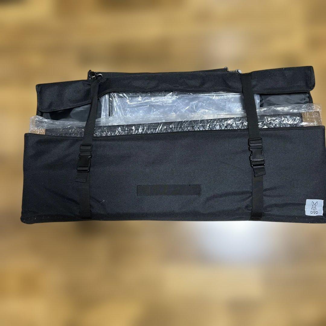 DOD アウトドアテーブル ブラック 収納バッグ付き(２セット)