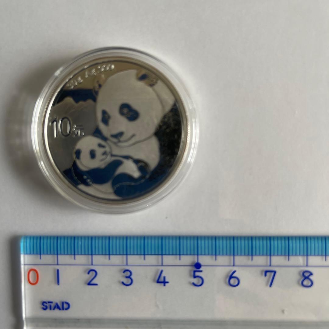 2個に変更しました。2019年 パンダ 銀貨 30g 純銀99.9％