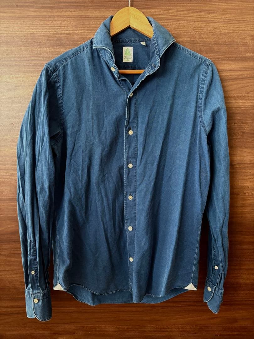フィナモレ　デニムシャツ