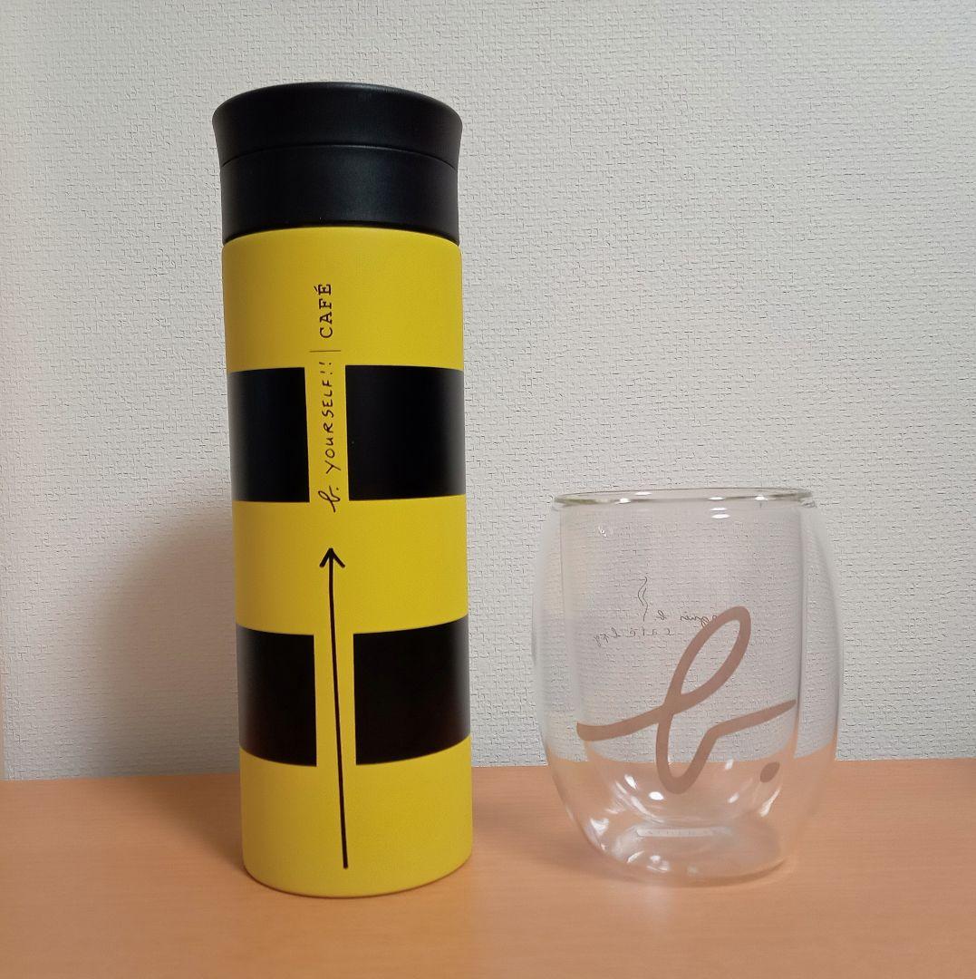 agnes b cafe限定　ステンレスボトル·ワイングラス セット