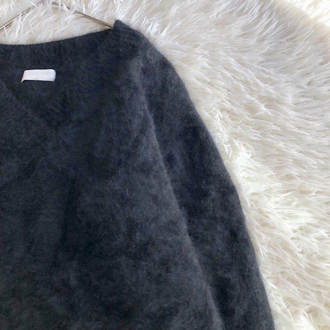 リヴドロワ ふわふわ ラクーン100% ファーニット ブラック 黒 プルオーバー