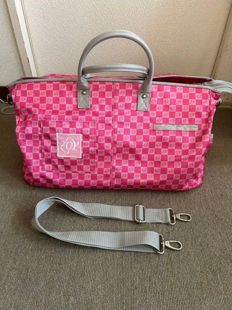 ZOY ゾーイ 2WAY ボストンバッグ 総柄 ピンク系