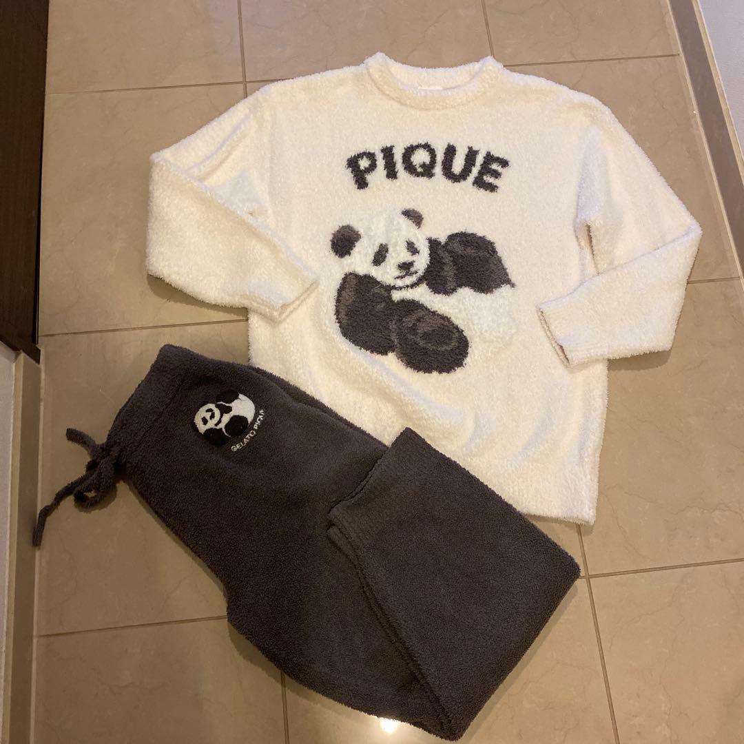 GELATO PIQUE パンダ柄ルームウェア　上下