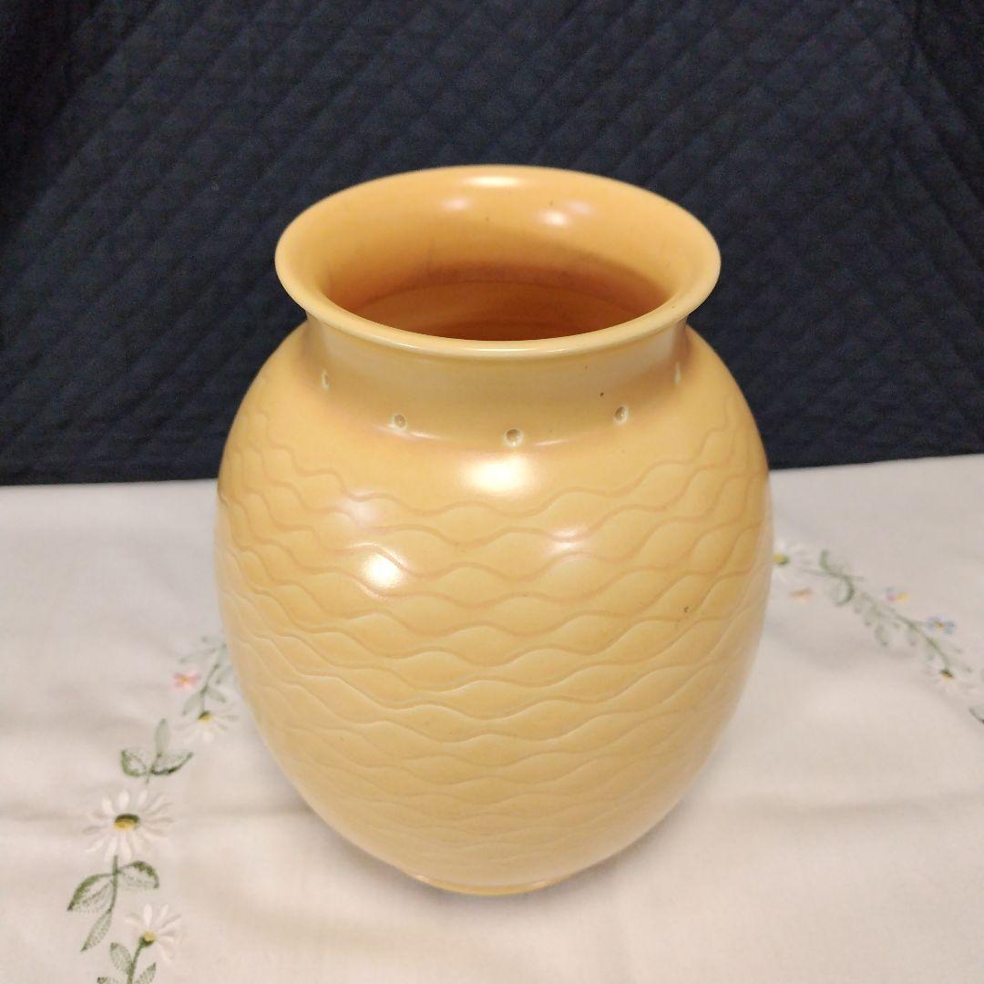 スージークーパー、アールデコ、マスタードカラーの花瓶、超レアー、超美品！