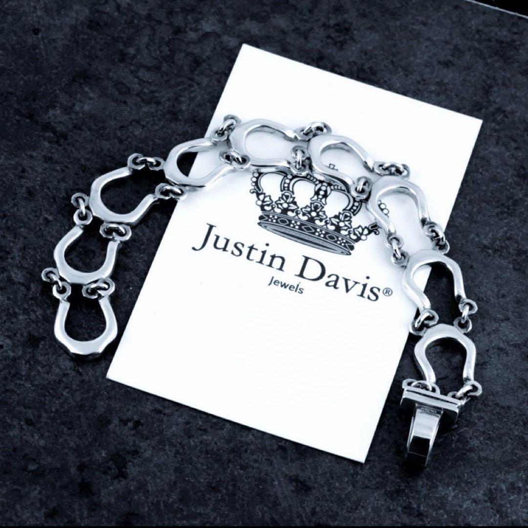 廃盤　ジャスティンデイビス　ホースシューブレスレット　馬蹄　スター