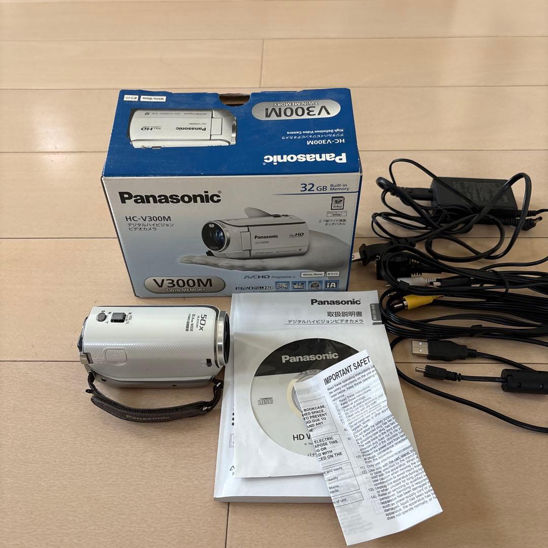 パナソニックＨＣ　Ｖ3000mデジタルハイビジョンビデオカメラ動作確認済