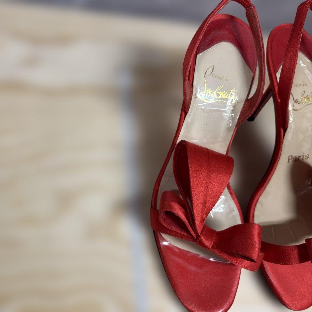 ルブタン ハイヒール 赤 23cm