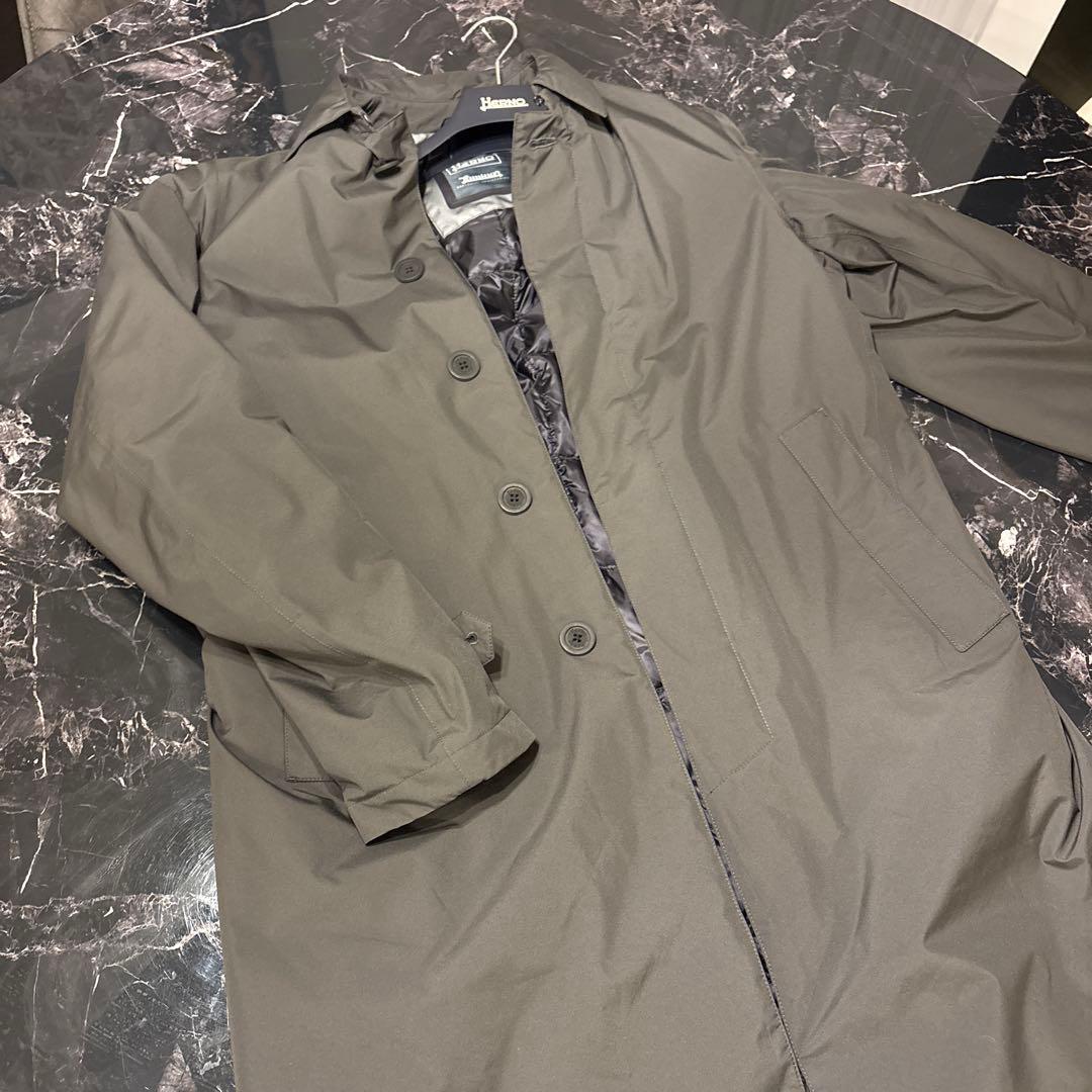 Herno GORE-TEX ステンカラーコート ダークグレー