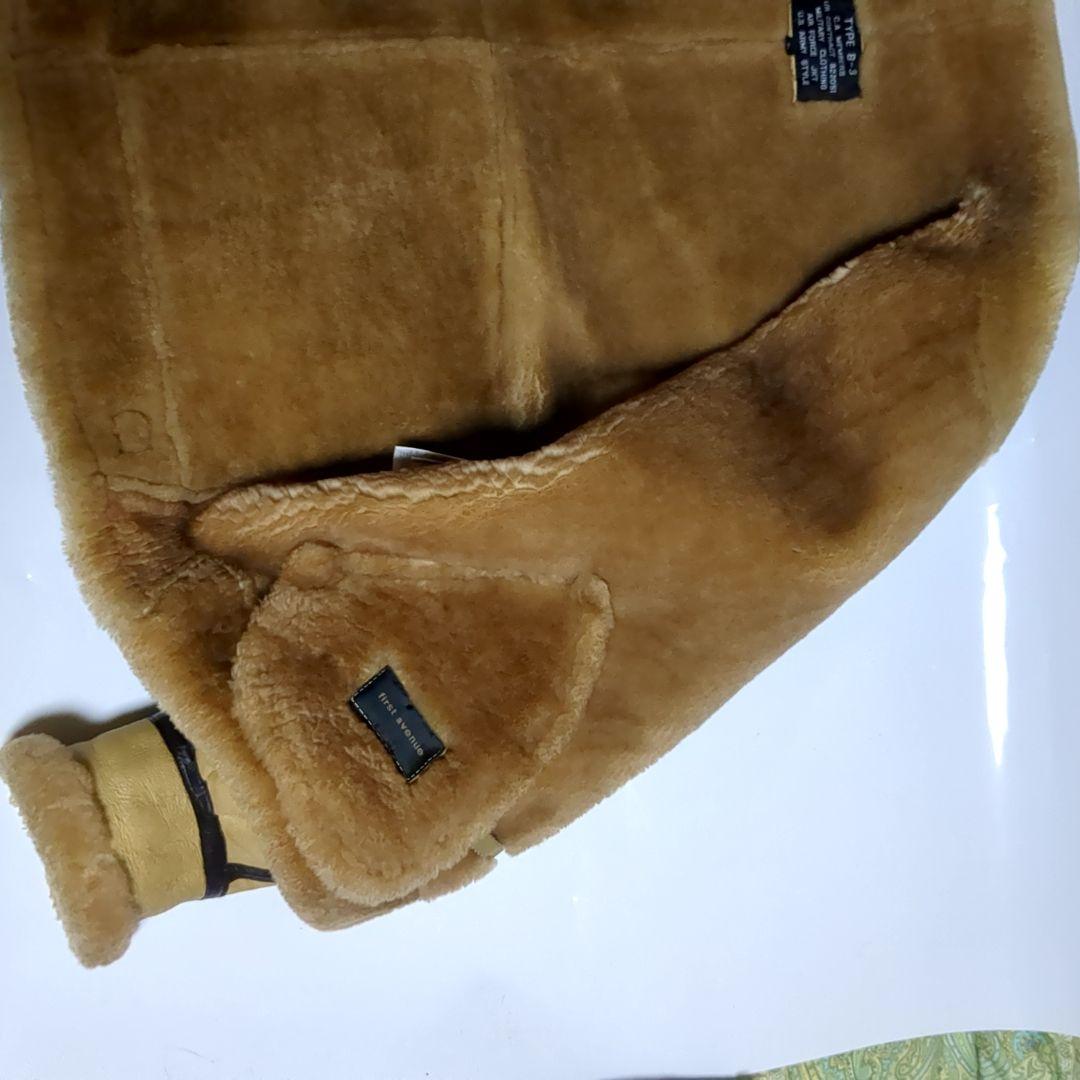 ✨ムートンジャケット✨B-3 Lサイズ first avenue ベージュ