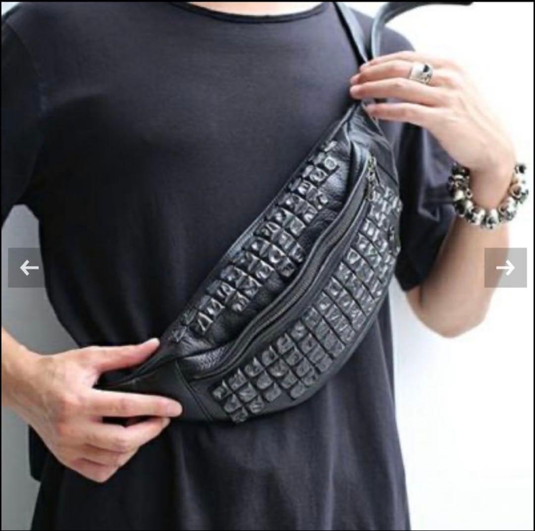 d*i様 JAM  MADE レザースタッズボディバッグ