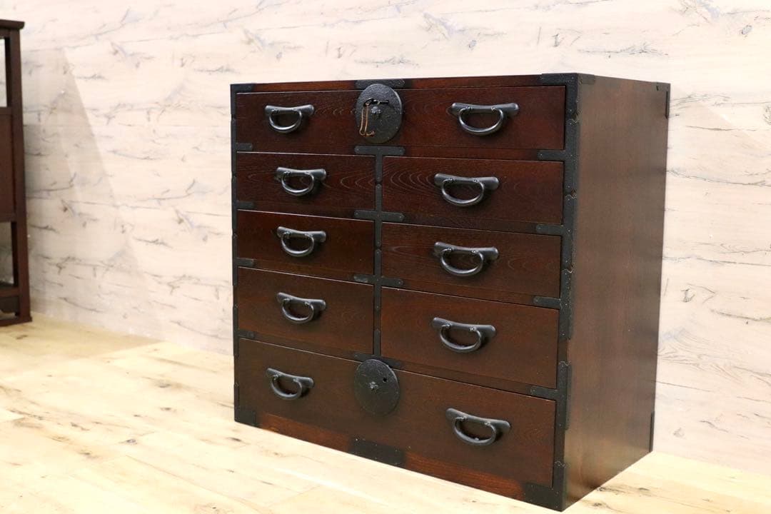 GMIS259○仙台箪笥 時代箪笥 整理箪笥 引出し収納 和家具 和モダン