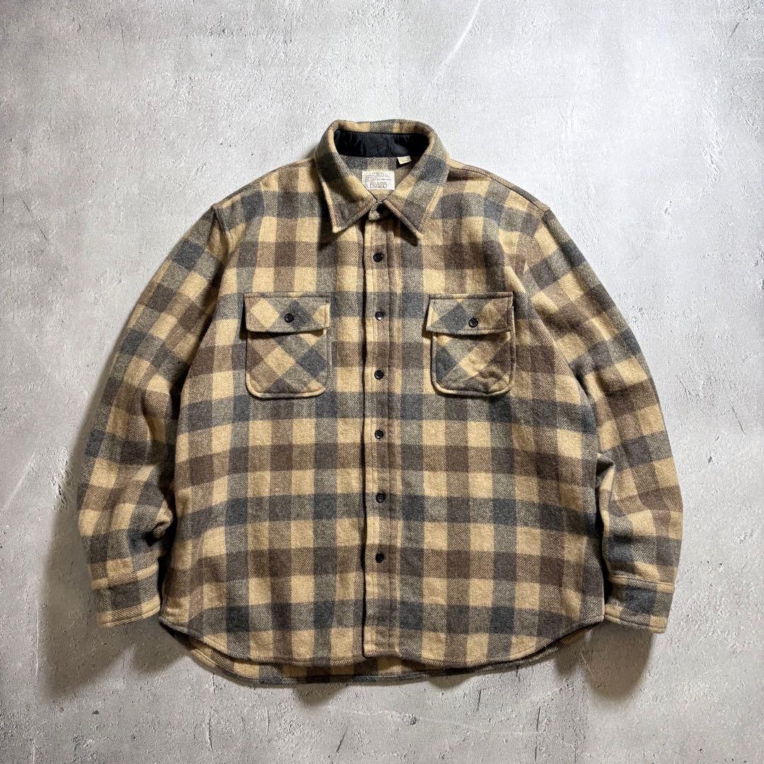 トップス 80s Old Sears Wool Shirt