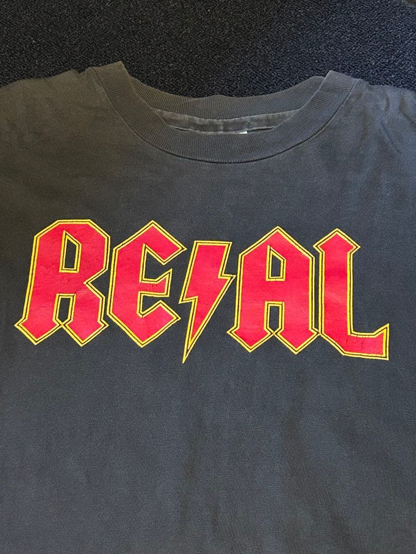 size XL！当時物90’s REAL SKATEBOARDS Tシャツ