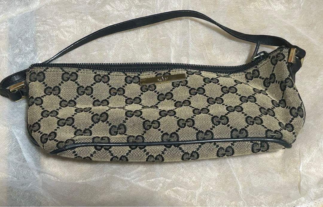 GUCCI キャンバス アクセサリーポーチ バッグ