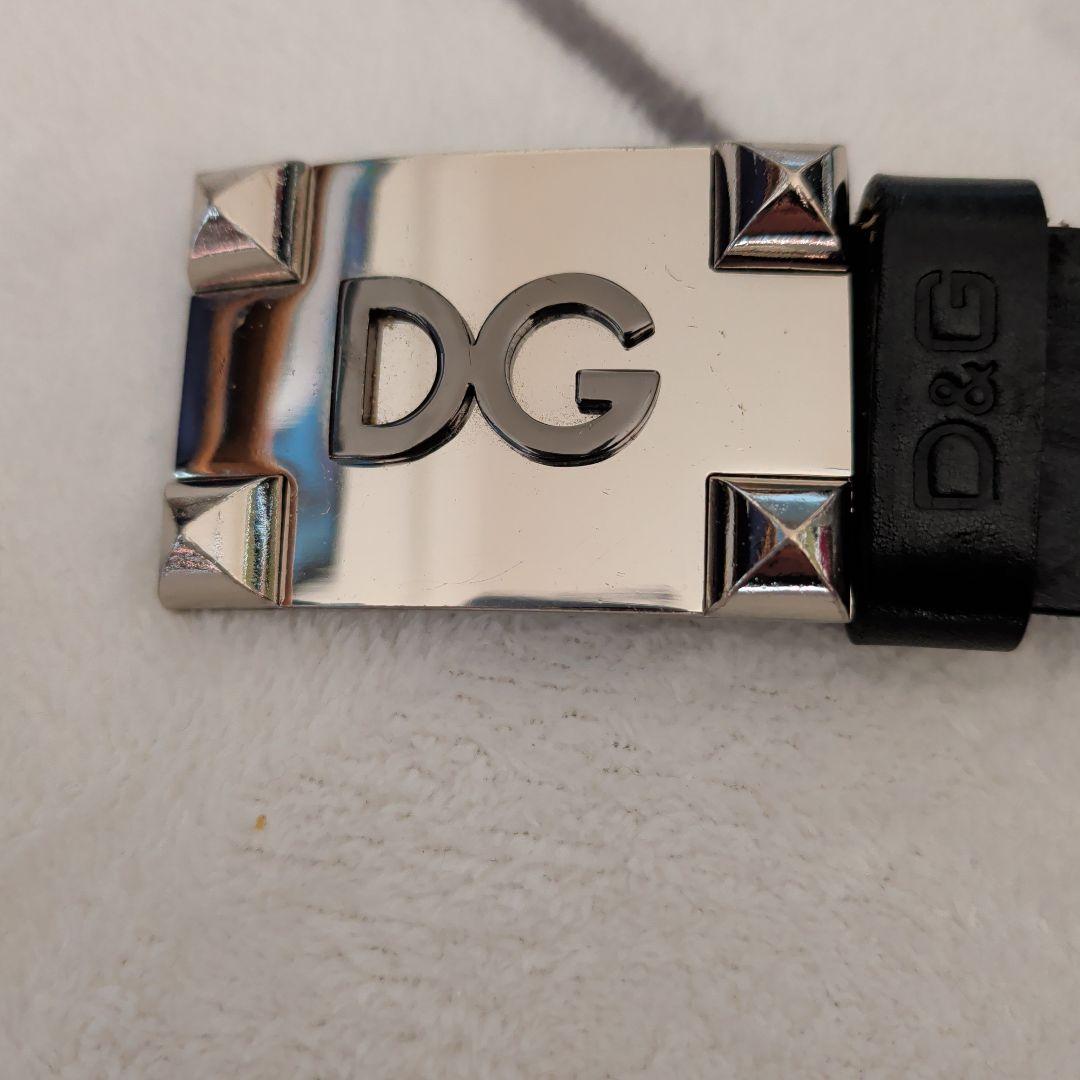 DOLCE&GABBANA/ＤＧスタッズ付きレザーベルト