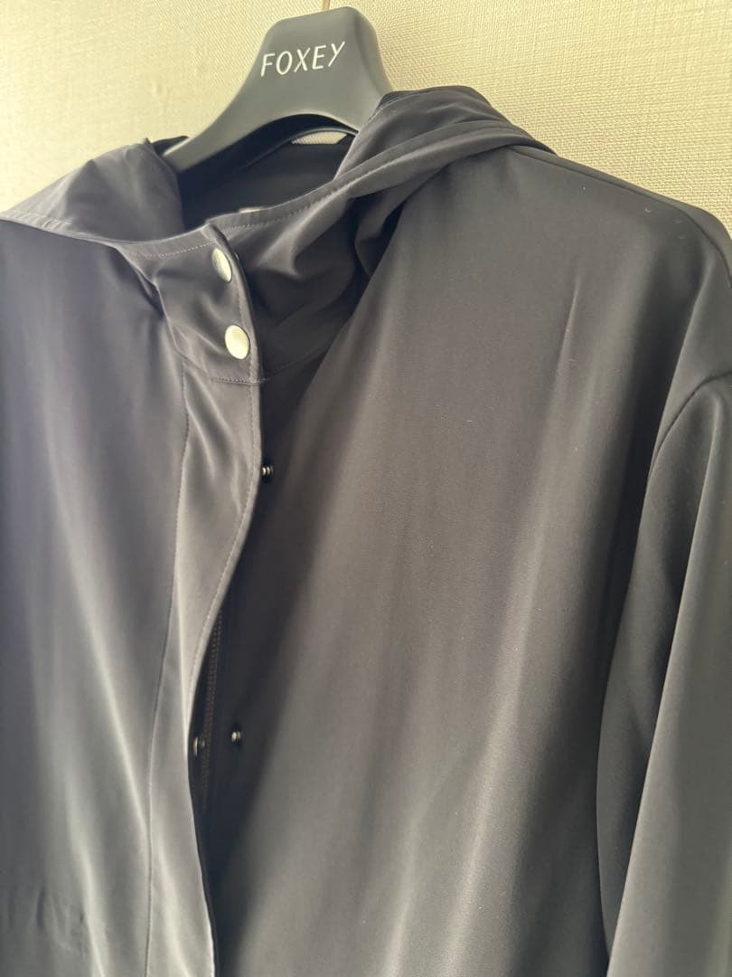 フォクシー レイニーコート ネイビー 40