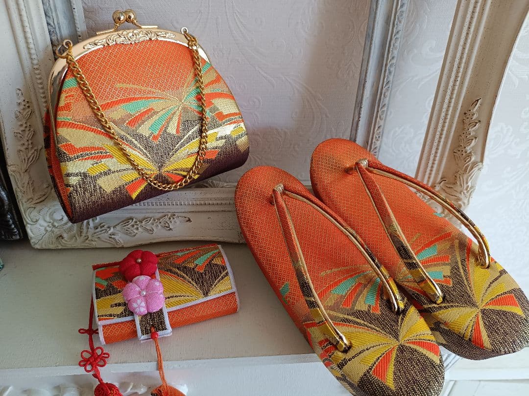 専用です☆未使用品☆式部浪漫☆紫薄ピンク着物と作り帯フルセット七五三