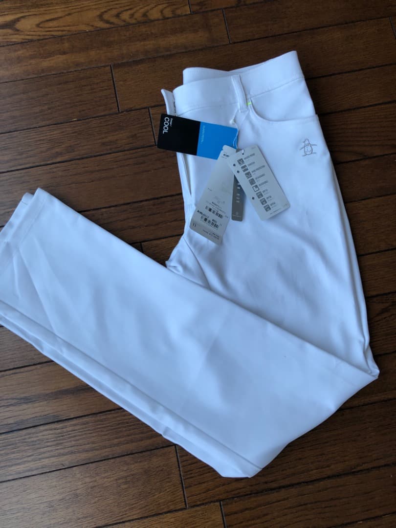新品 L マンシングウェア ゴルフパンツ　春夏　ホワイト