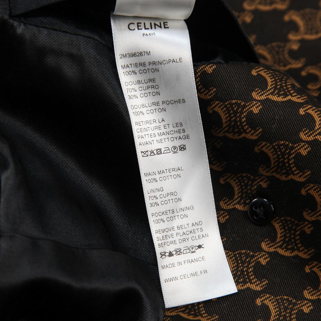 極美品 CELINE 21SS 70’S トレンチコート トリオンフ プリント