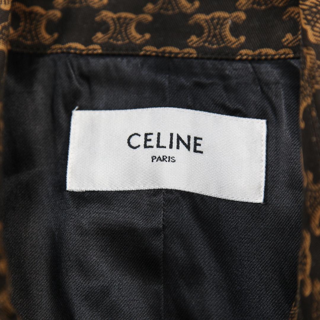 極美品 CELINE 21SS 70’S トレンチコート トリオンフ プリント