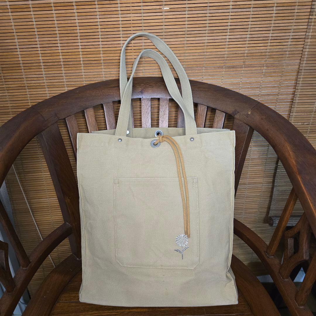 京都　一澤信三郎帆布鞄　トートバック　弁護士かばん　ベージュ