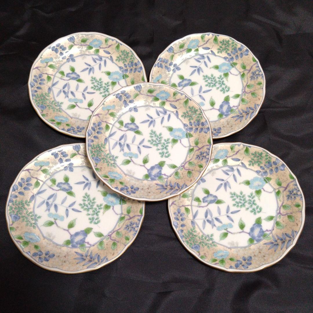 新品 美濃焼 庫山窯 銘々皿5枚 中皿　お祝い