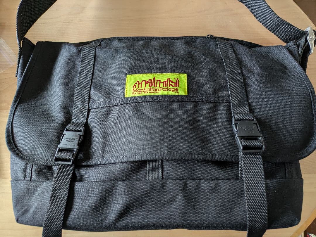 美品Manhattan Portageメッセンジャーバック イエローラベル大容量
