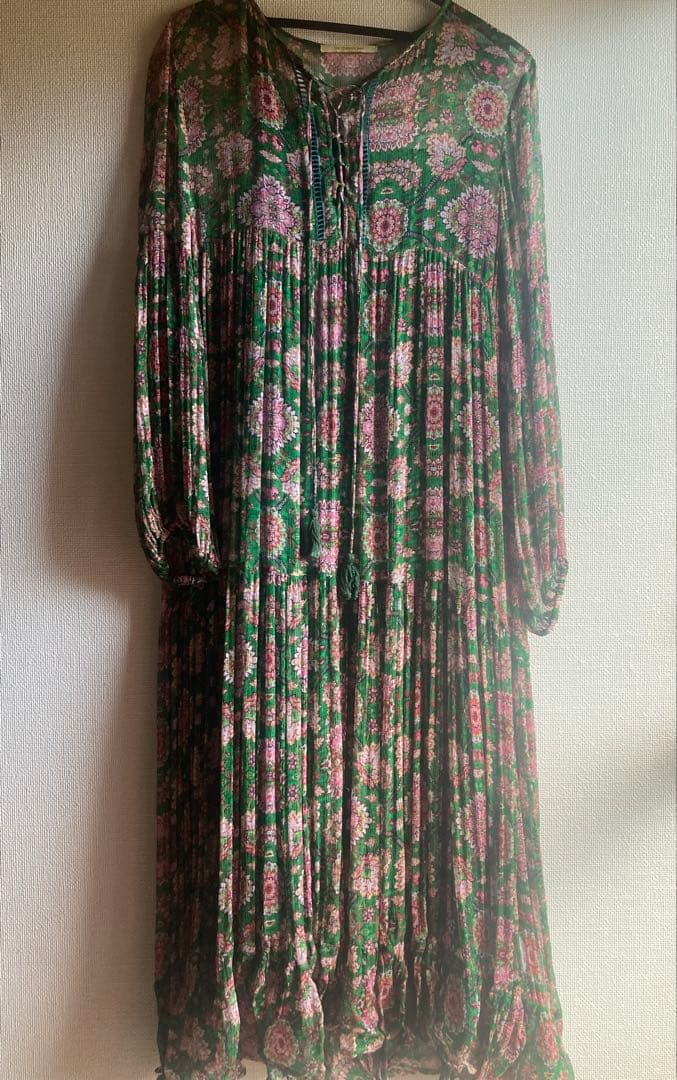 【ne quittez pas】ヌキテパ エスニック柄ロングスリーブドレス