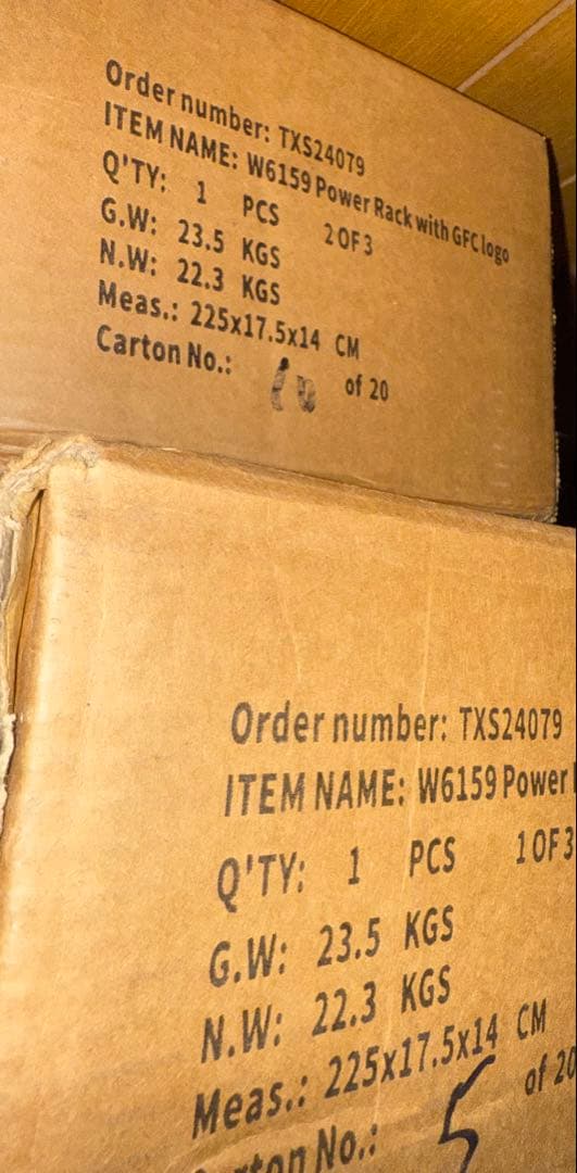 gfc パワーラック部品2 未組み立て