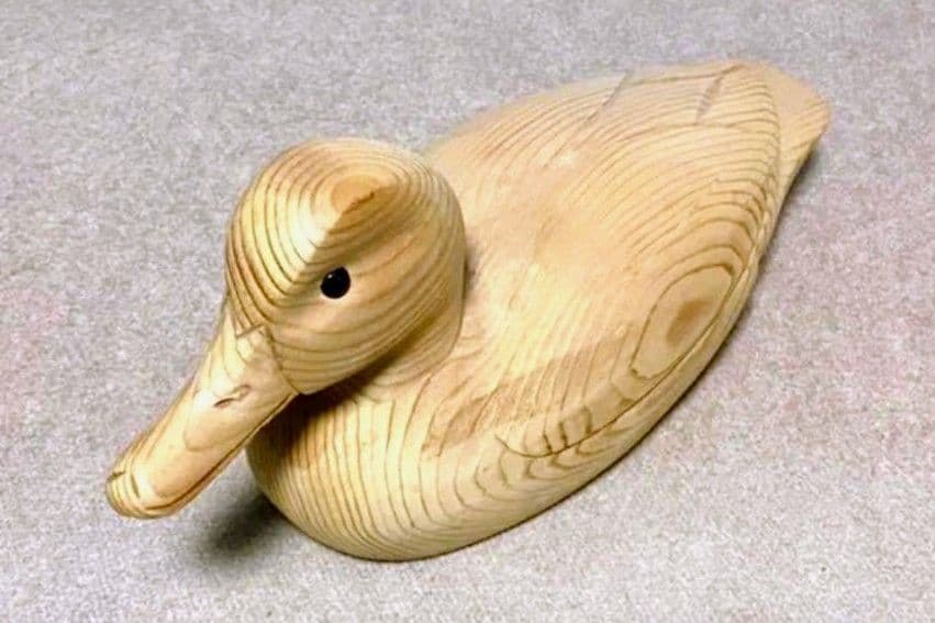 木製アヒル　デコイ　トールペイント