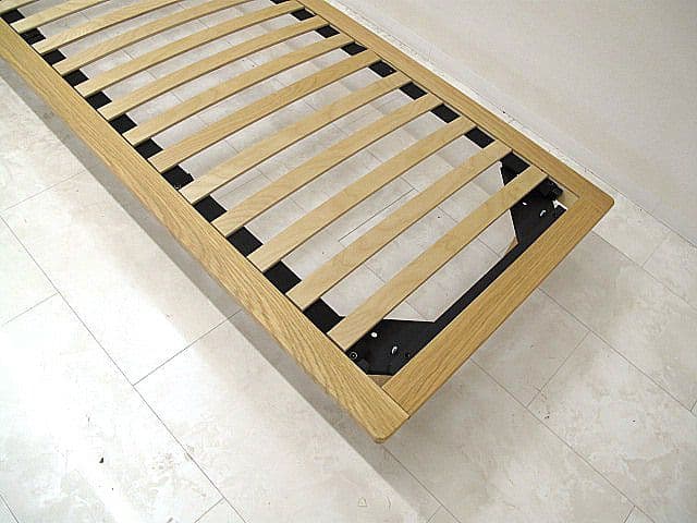 【展示品】MUJI　無印良品 セミシングルオーク材ベッドフレーム コンパクト設計