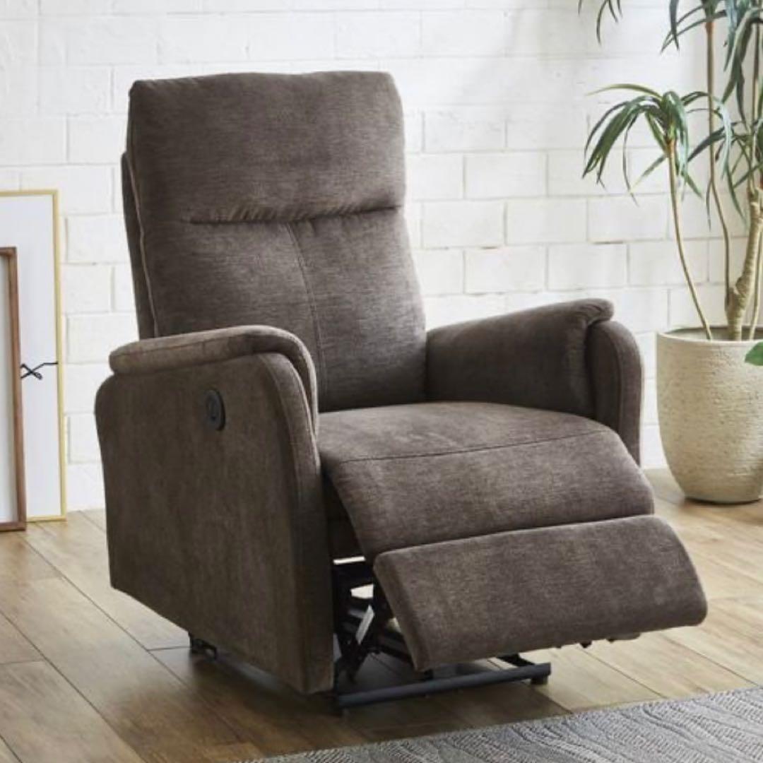 【新品】サンコウ 1P電動ソファ 「リヒトII」 FAB リクライニング