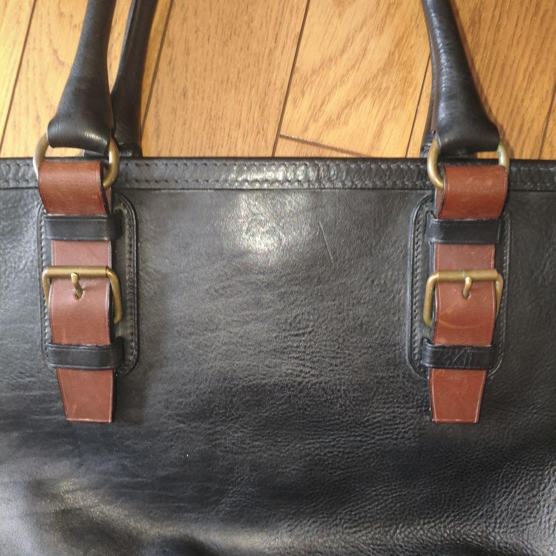 万双　シモーネBOXトートバッグ　ブラック