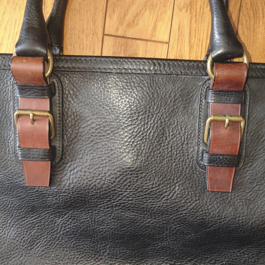 万双　シモーネBOXトートバッグ　ブラック