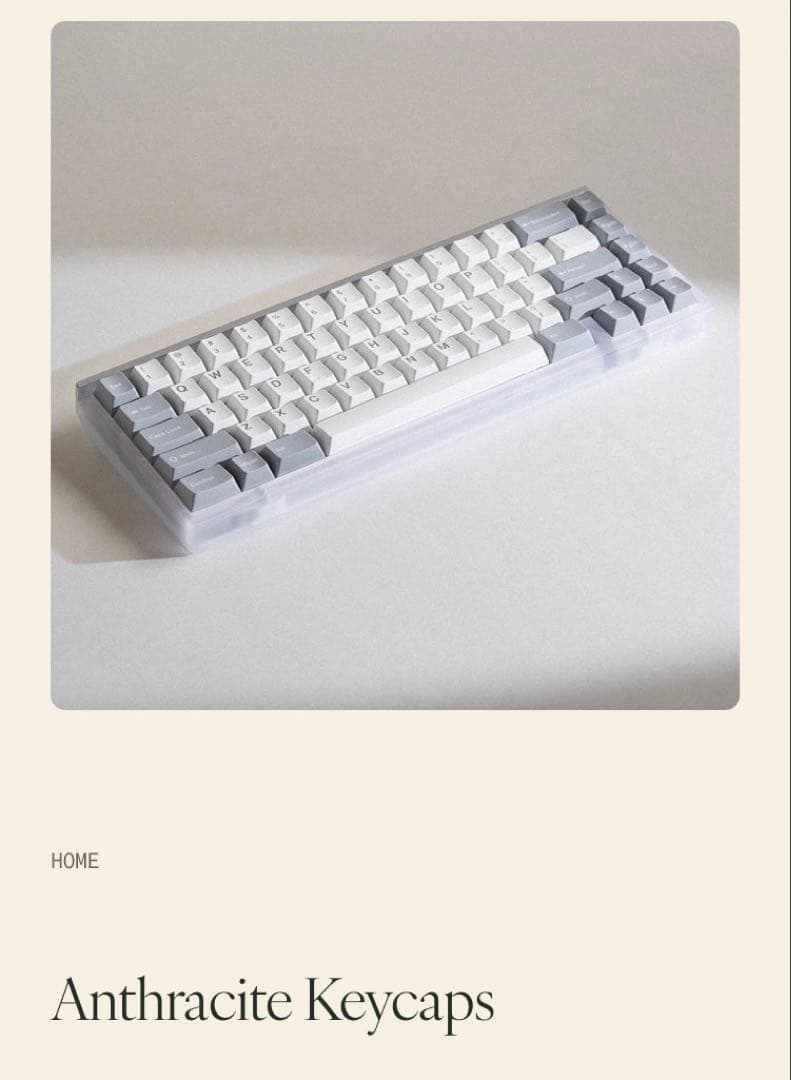 MODE Anthracite keycaps、キーキャップ