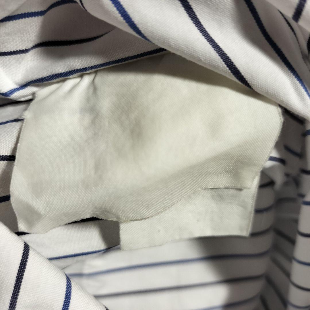 トリココムデギャルソン フリルシャツ ストライプ 変形 半袖